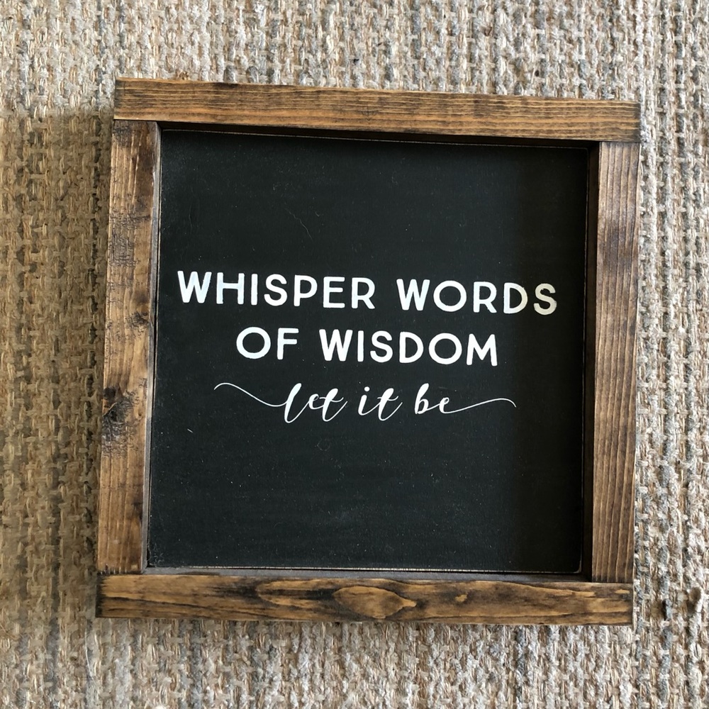 Wood sign